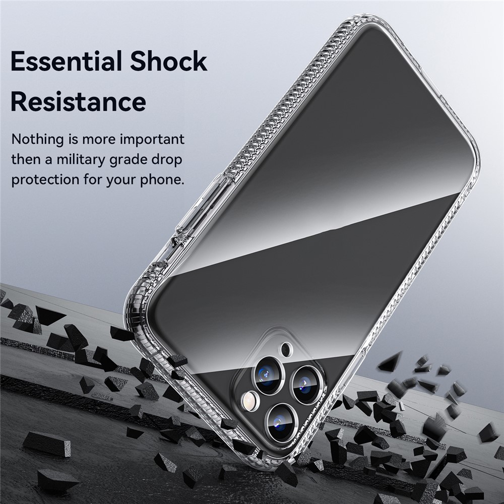 Transparent Anti-drop Anti-Fingerprint Non-slip Soft TPU Phone Case Shell for iPhone 11 Pro 5.8 inch-6