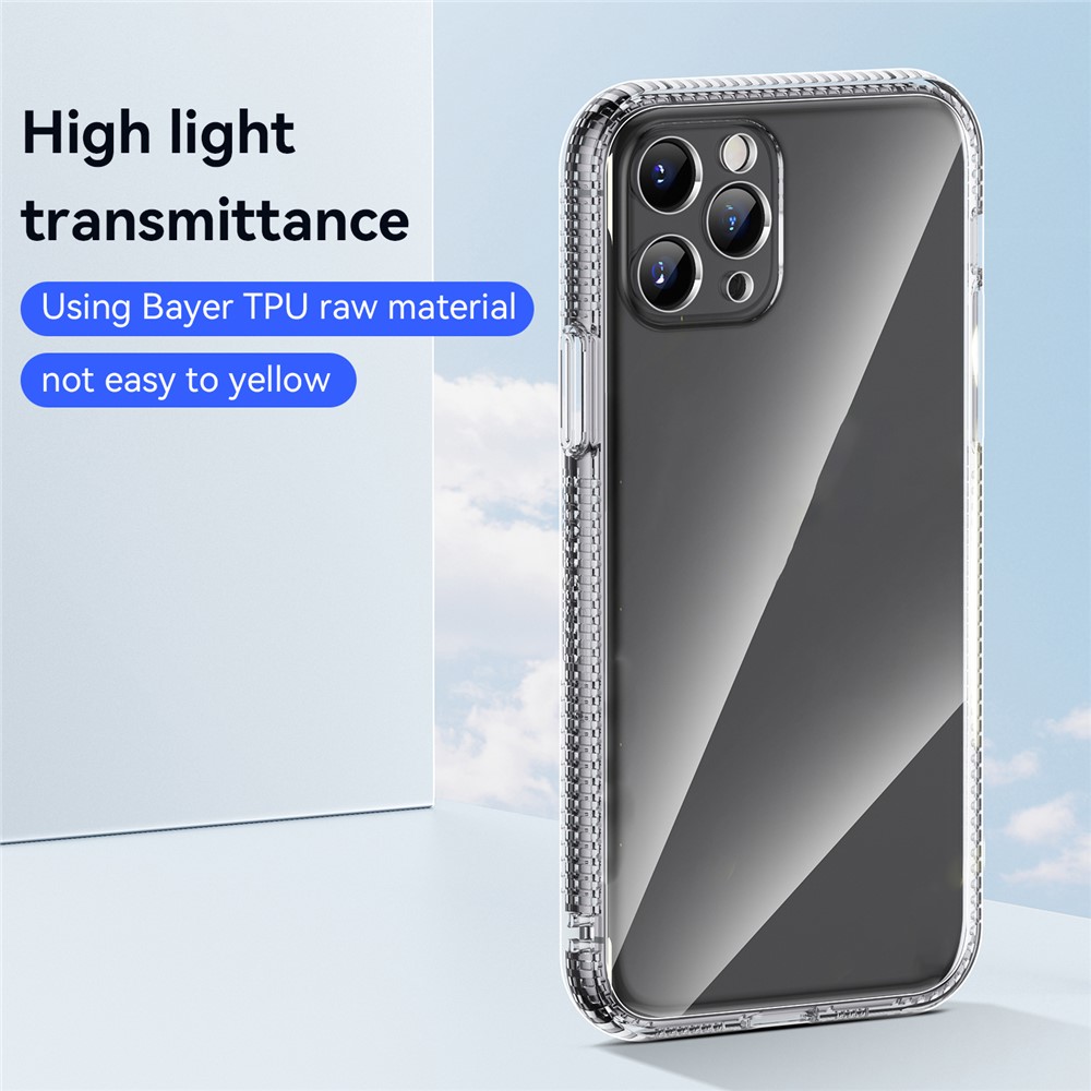 Transparent Anti-drop Anti-Fingerprint Non-slip Soft TPU Phone Case Shell for iPhone 11 Pro 5.8 inch-7