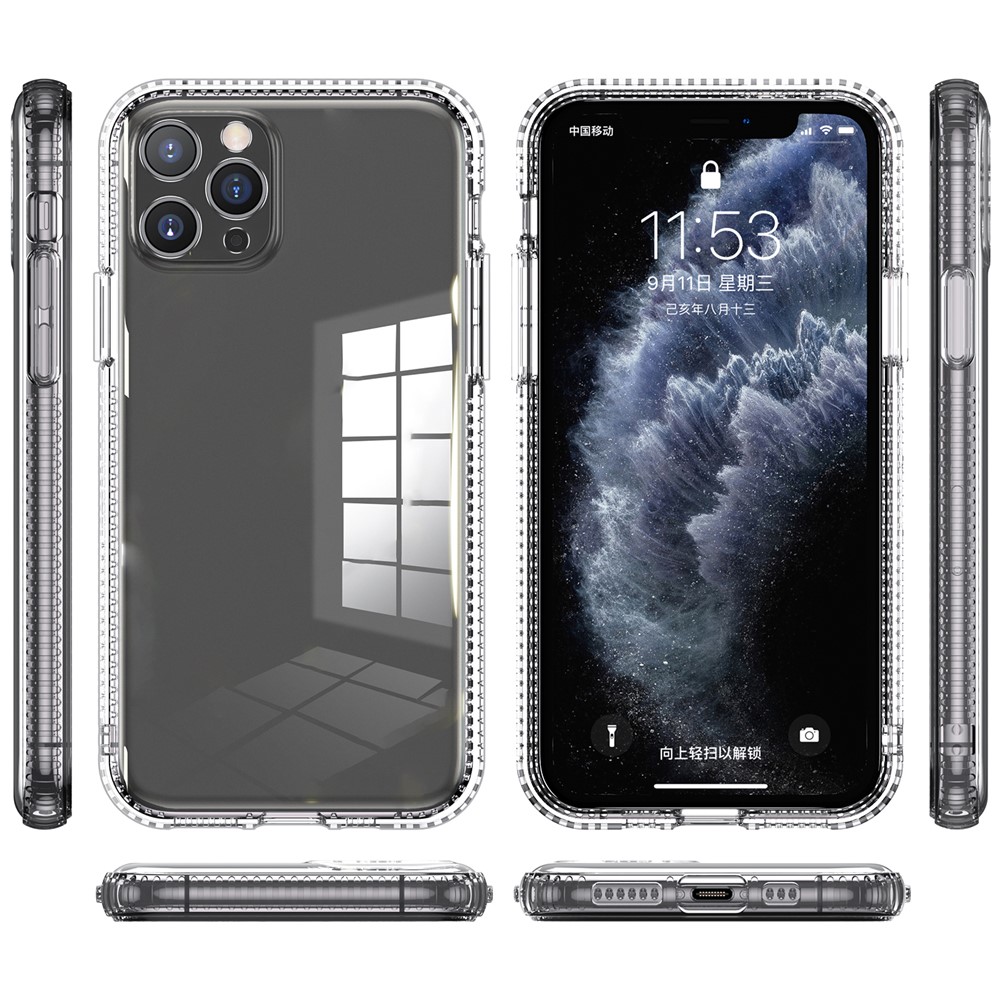 Transparent Anti-drop Anti-Fingerprint Non-slip Soft TPU Phone Case Shell for iPhone 11 Pro 5.8 inch-8