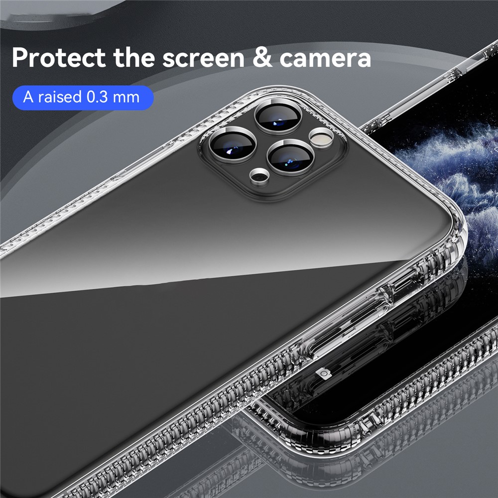 High Light Transmittance Anti-scratch Non-slip Soft TPU Phone Cover Shell for iPhone 11 Pro Max 6.5 inch-5