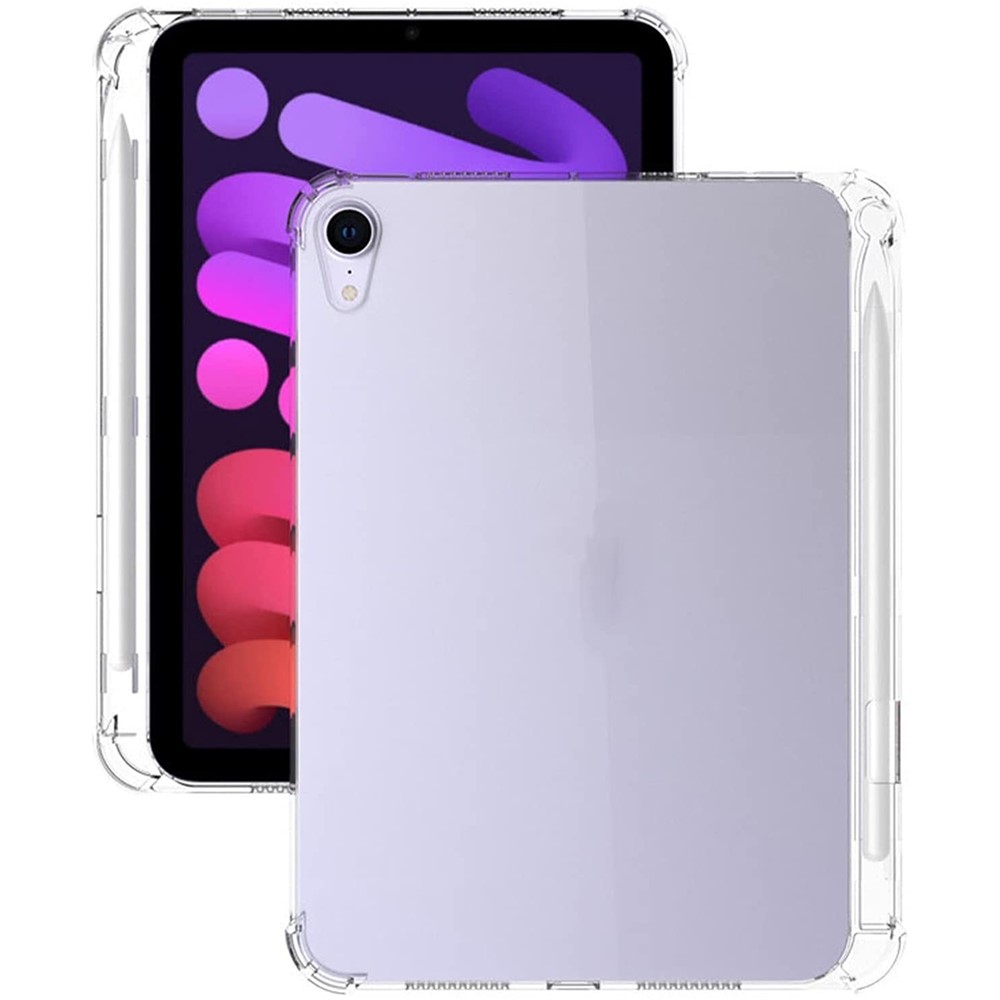 Protection D'angle TPU TPU Couvercle de Protection Transparente D'amortisseur Avec Porte-crayon Latéral Pour Ipad Mini (2021)