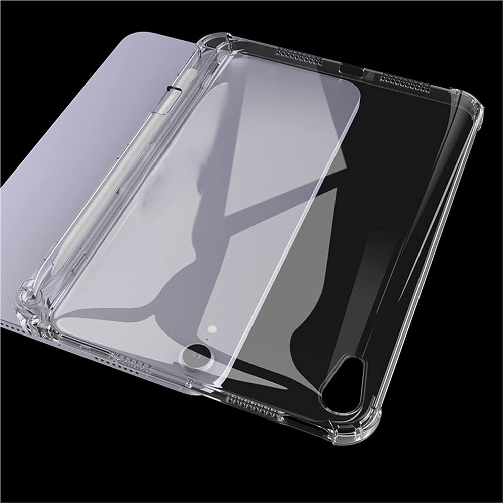 Protection D'angle TPU TPU Couvercle de Protection Transparente D'amortisseur Avec Porte-crayon Latéral Pour Ipad Mini (2021)