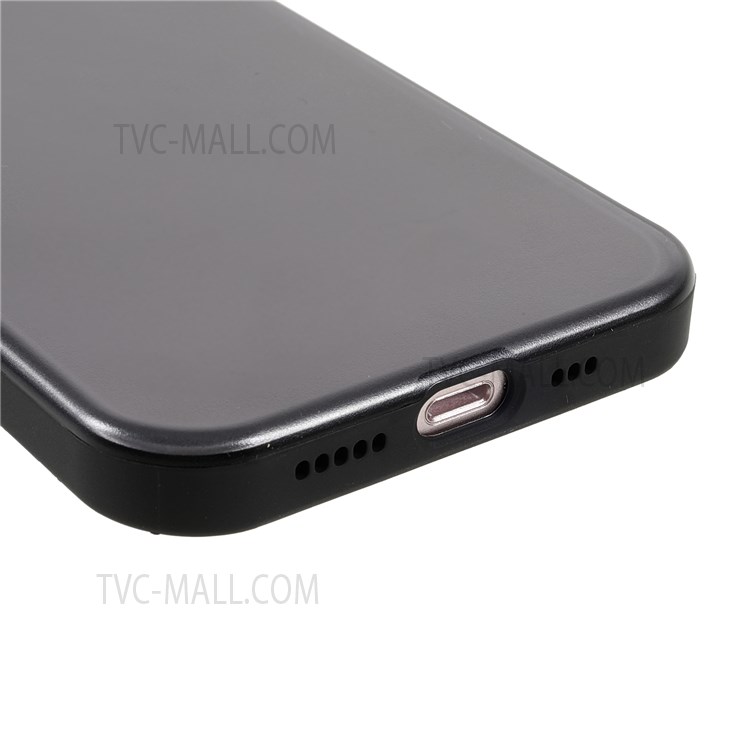 Matte Surface PC + TPU Phone Case Drop-proof Metal Kickstand Cover Shell for iPhone 13 mini 5.4 inch - Black-5