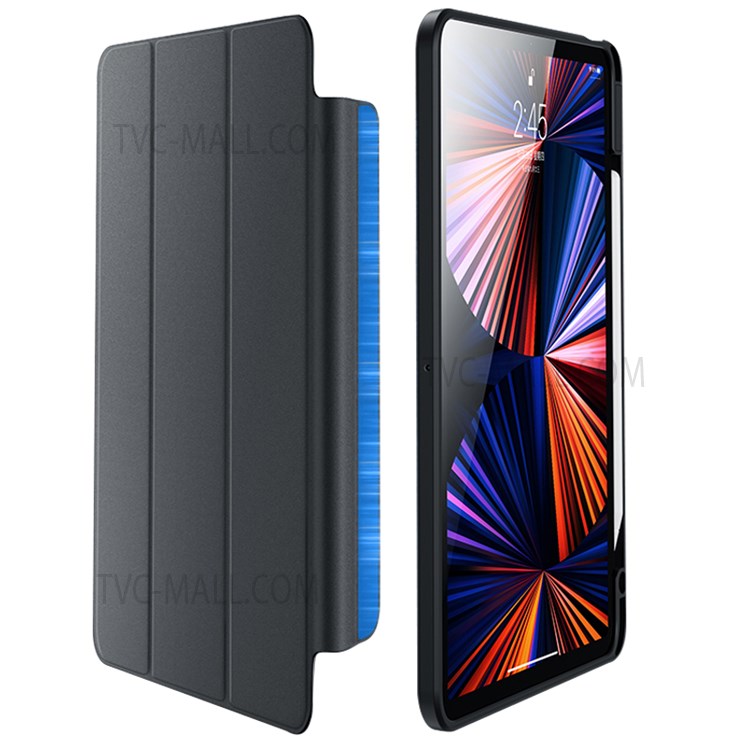 BENKS Hard Acrylic+PU Leather+TPU Tablet Protective Case with Magnetic Absorption Stand for iPad Pro 12.9-inch (2021)-1