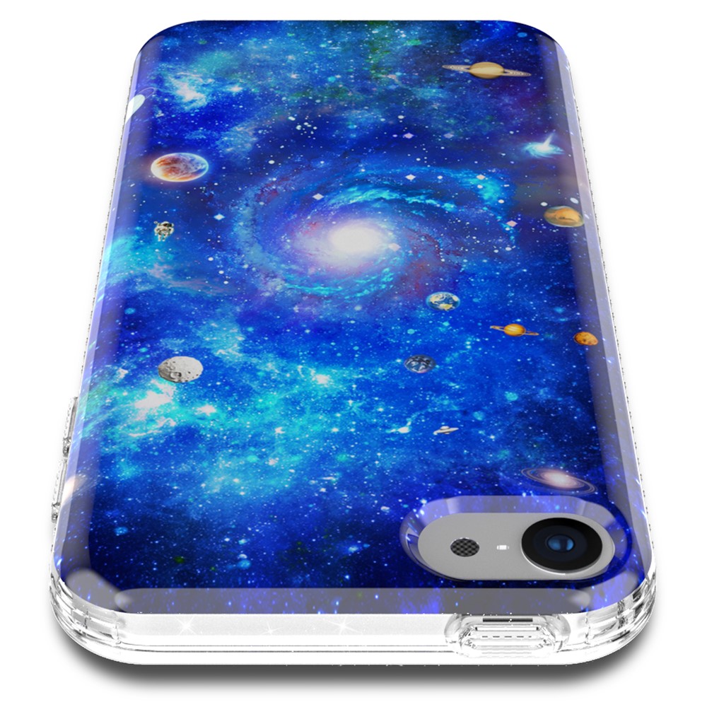 Pattern Printing Glitter Powder IMD Soft TPU Shockproof Protective Phone Case for iPod Touch 6 - Style A-5