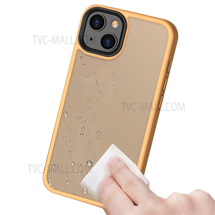 MOCOLO K25 Camera Protection Design Phone Case Shockproof Matte Surface PC + TPU Phone Back Cover for iPhone 13 6.1 inch - Light Purple-4