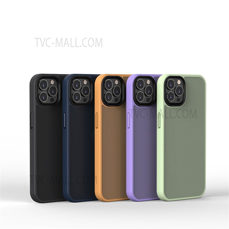 MOCOLO K25 Anti-fingerprint Hard PC + TPU Phone Case Drop-proof Phone Cover for iPhone 13 Pro 6.1 inch - Black-6
