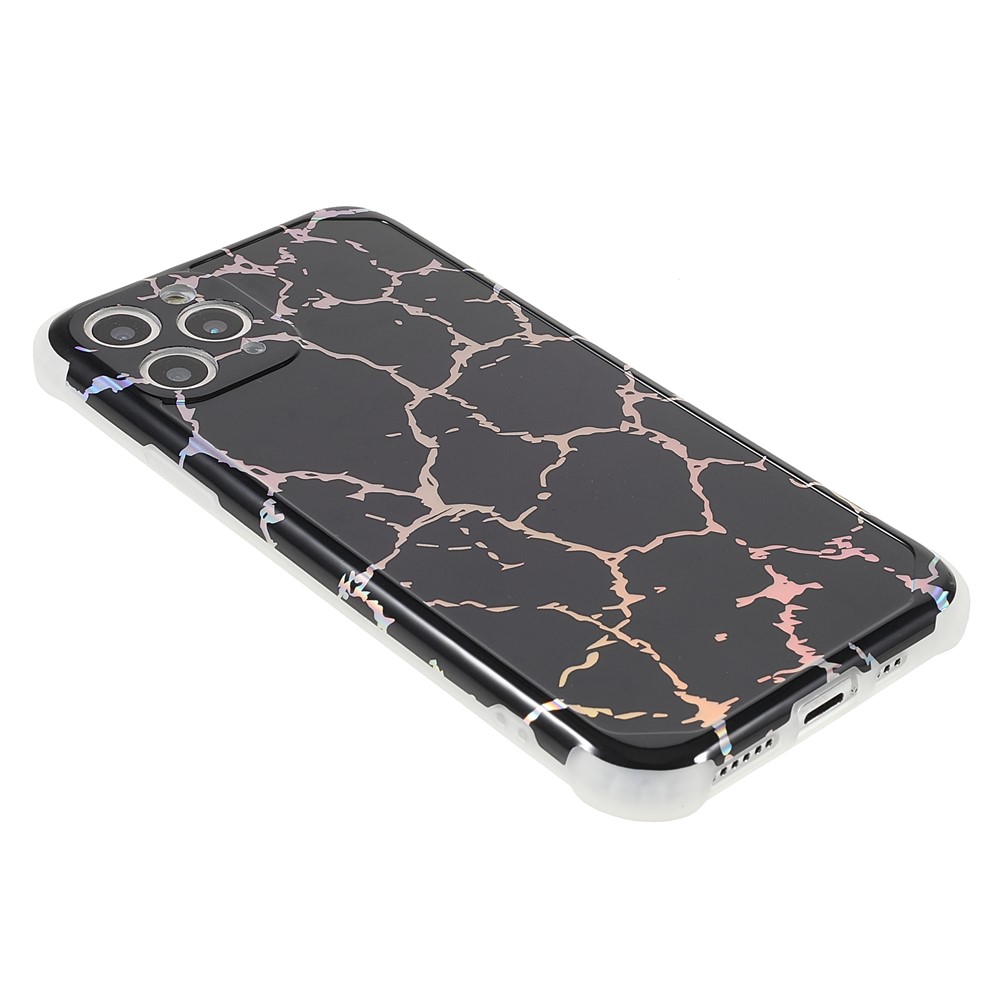 IMD Laser Marble Light Thin Four Corner Anti-fall TPU+PC Well-protected Case Cover for iPhone 11 Pro 5.8 inch - CF1 Black-4
