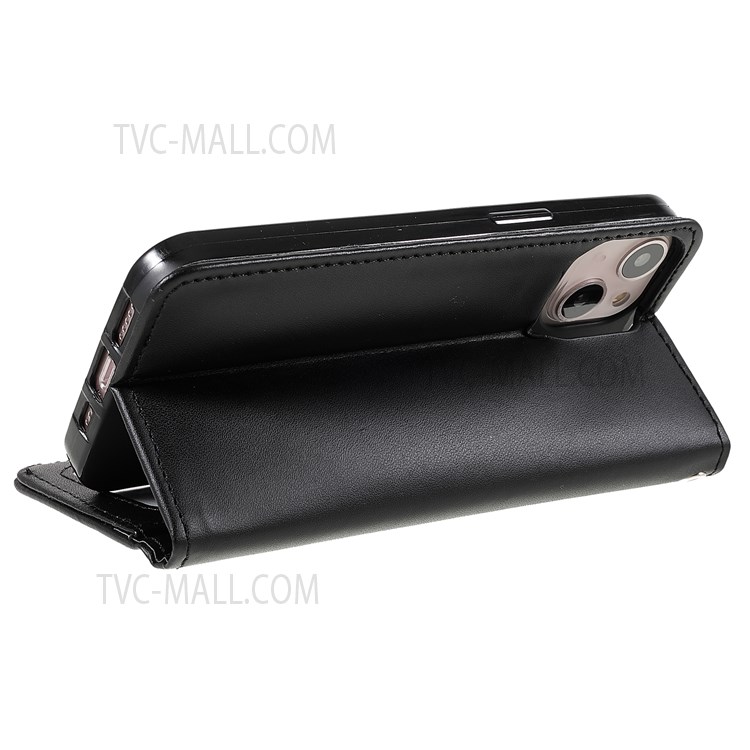 For iPhone 13 mini 5.4 inch Flip Phone Case PU Leather Wallet Case Magnetic Closing Soft TPU Shockproof Cover with Stand-9