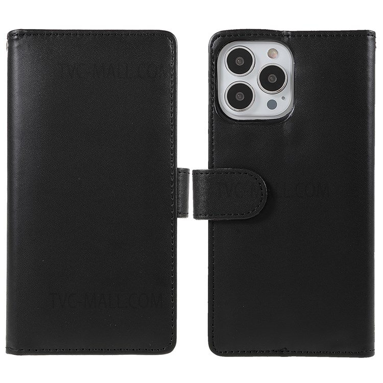 Supporting Stand PU Leather Wallet Phone Flip Case Magnetic Closing Shockproof Phone Cover for iPhone 13 Pro Max 6.7 inch-1