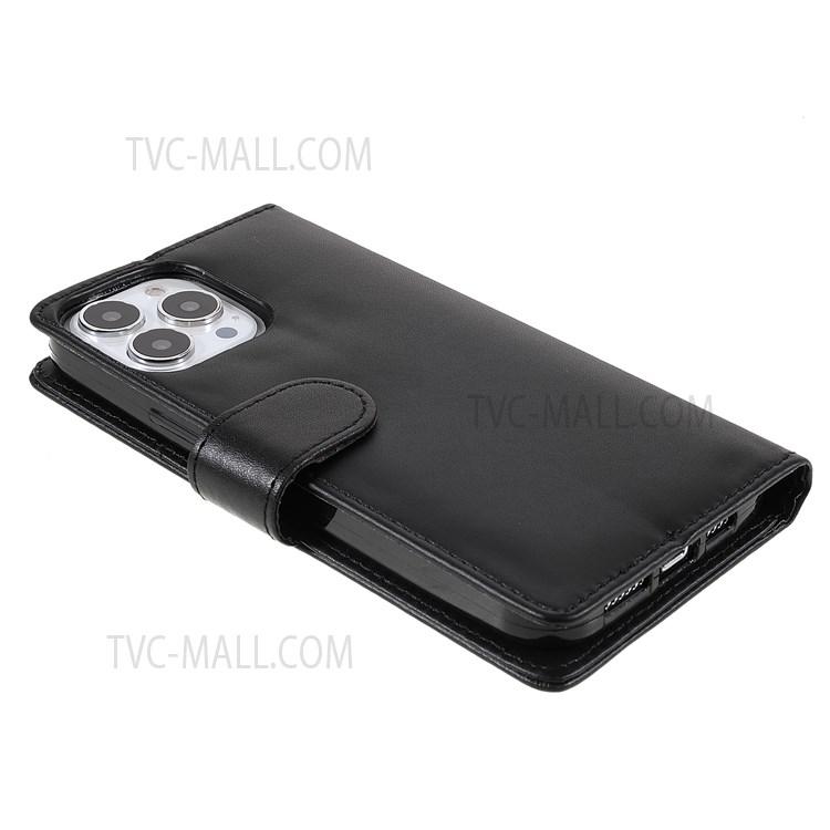 Supporting Stand PU Leather Wallet Phone Flip Case Magnetic Closing Shockproof Phone Cover for iPhone 13 Pro Max 6.7 inch-5
