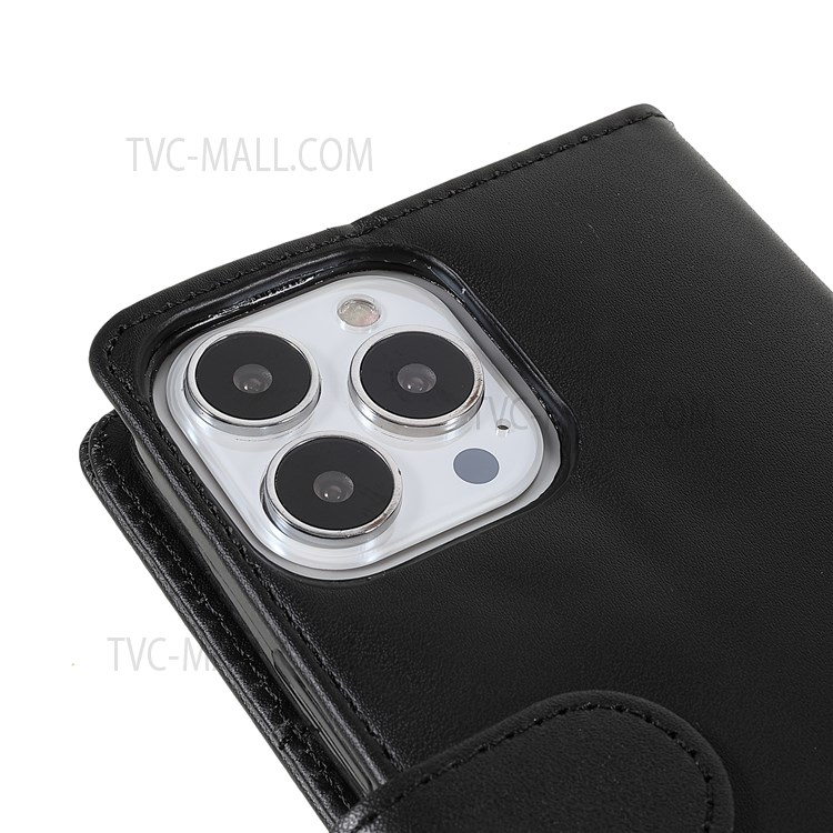 Supporting Stand PU Leather Wallet Phone Flip Case Magnetic Closing Shockproof Phone Cover for iPhone 13 Pro Max 6.7 inch-6