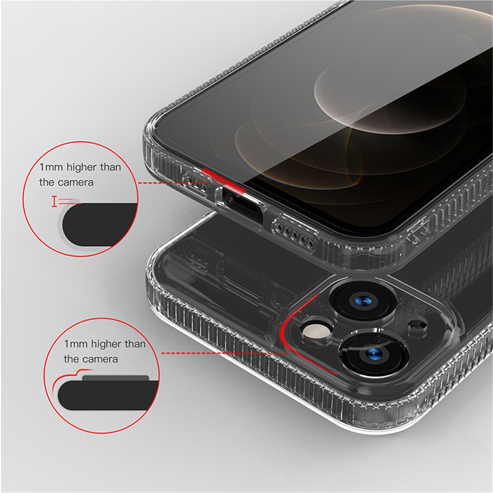 Anti-Slip TPU Phone Case Non-Yellowing Super Crystal Clear Protection Shell for iPhone 13 mini 5.4 inch-3