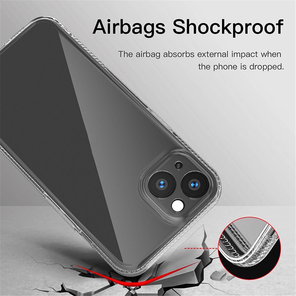Anti-Slip TPU Phone Case Non-Yellowing Super Crystal Clear Protection Shell for iPhone 13 mini 5.4 inch-4