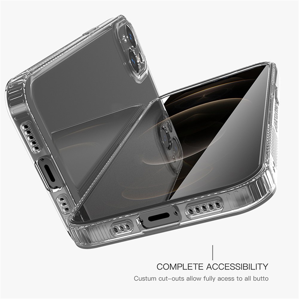 Anti-Slip TPU Phone Case Non-Yellowing Super Crystal Clear Protection Shell for iPhone 13 mini 5.4 inch-5