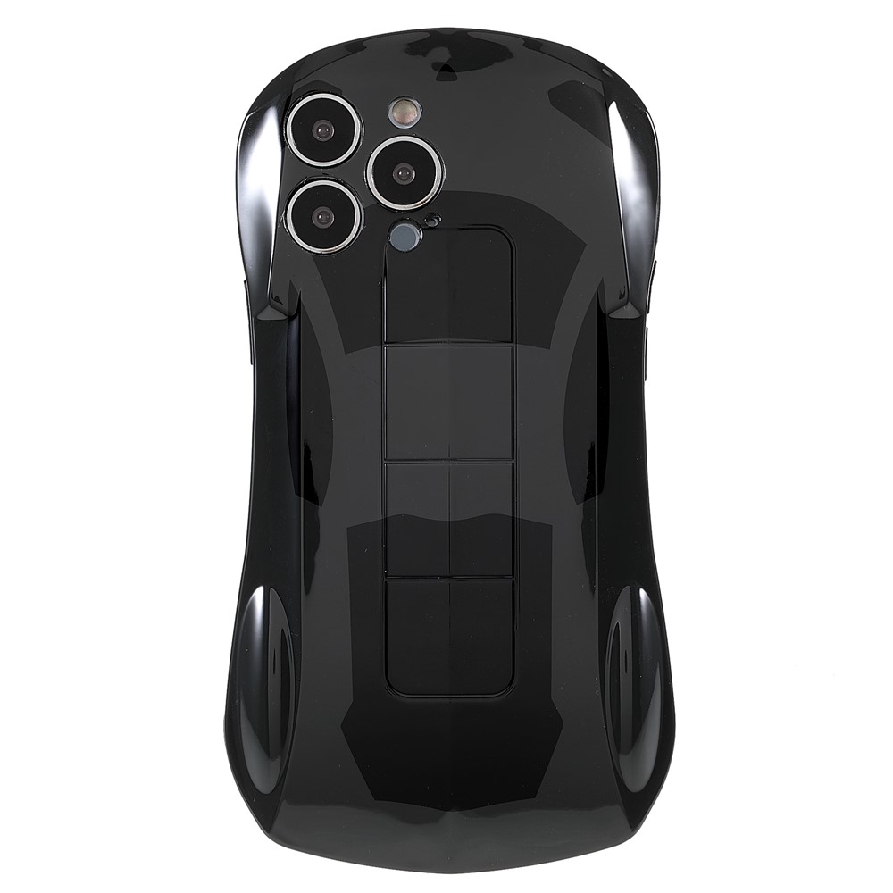 Anti-dust Phone Case Fashionable Car Shaped Design IMD Shockproof Mobile Phone Cover for iPhone 12 Pro Max 6.7 inch - Black-2