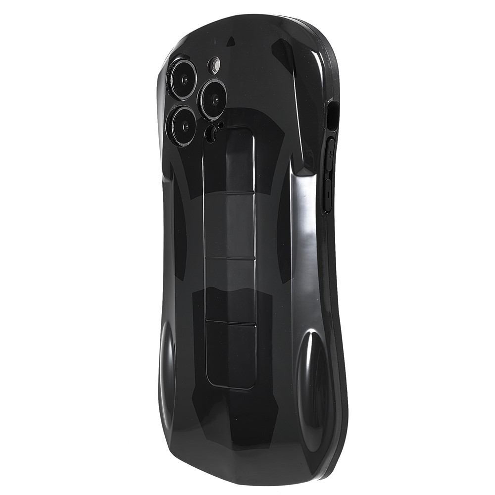 Anti-dust Phone Case Fashionable Car Shaped Design IMD Shockproof Mobile Phone Cover for iPhone 12 Pro Max 6.7 inch - Black-3
