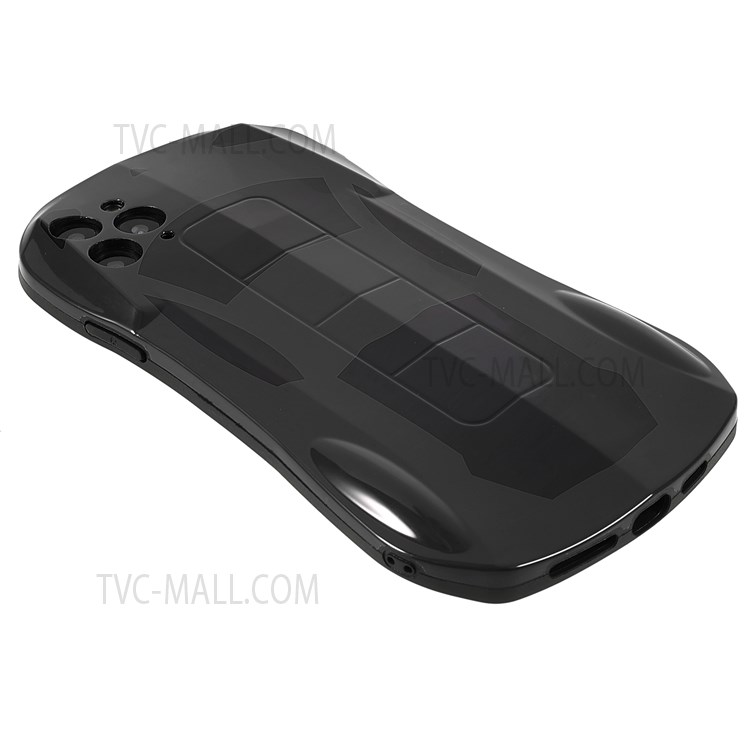 For iPhone 11 Pro Max 6.5 inch Scratch-resistant Phone Covering 3D Sports Car Shaped IMD Shockproof Flexible TPU Phone Protective Case - Black-4