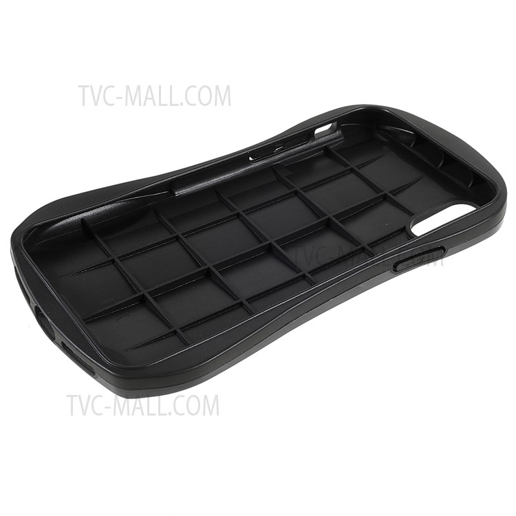 For iPhone X/XS 5.8 inch Anti-dust Phone Case 3D Sports Car Shaped IMD Shockproof Flexible TPU Phone Covering - Black-7