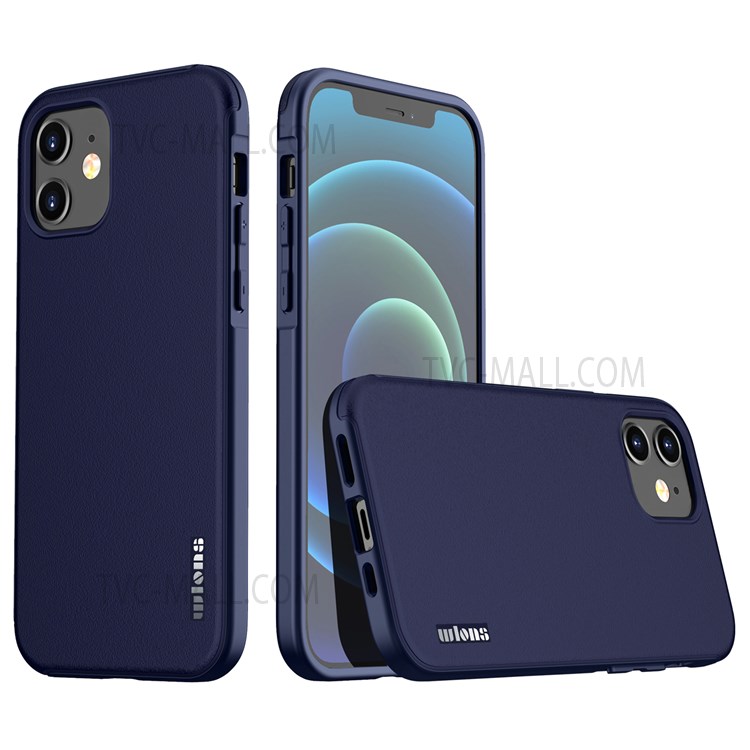 WLONS Defender Series PC + TPU Matte Surface Mobile Phone Protective Case Cover for iPhone 12 mini 5.4 inch - Blue-1