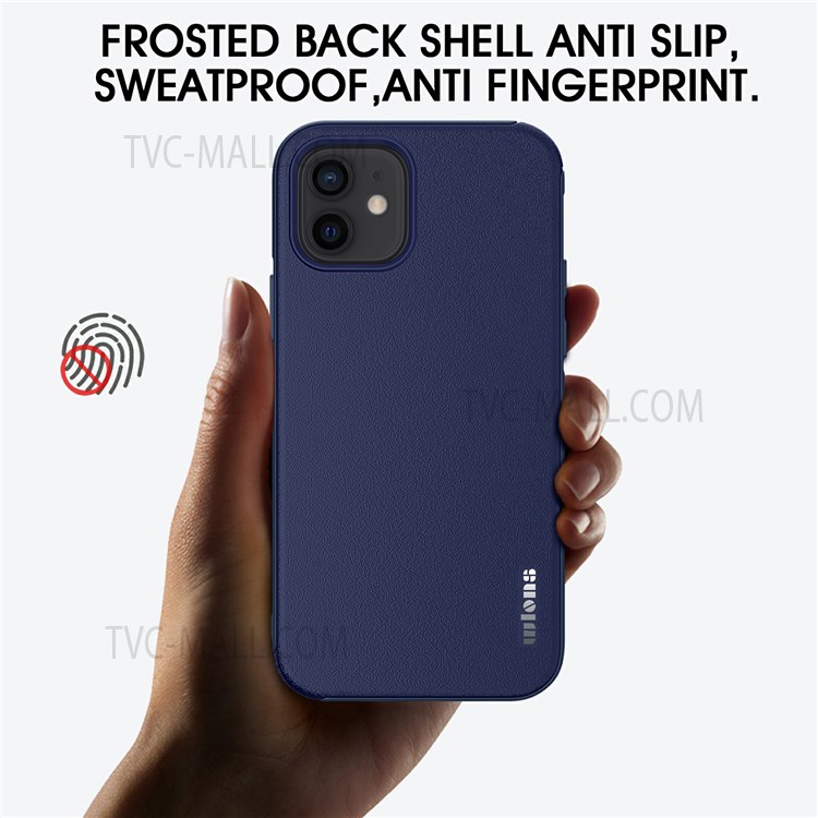WLONS Defender Series PC + TPU Matte Surface Mobile Phone Protective Case Cover for iPhone 12 mini 5.4 inch - Blue-4