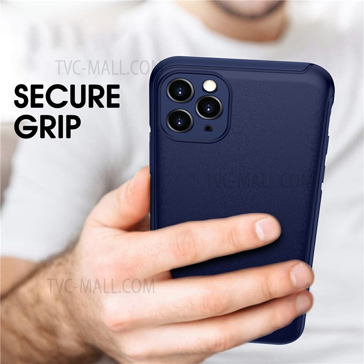 WLONS Defender Series Fall Protection Matte Finish PC + TPU Anti-scratch Phone Case Shell for iPhone 11 Pro Max 6.5 inch - Blue-6