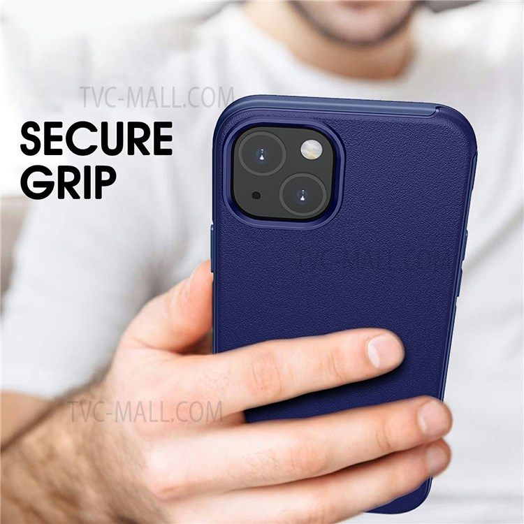 WLONS Defender Series PC + TPU Protective Cover Matte Phone Case for iPhone 13 6.1 inch - Blue-6