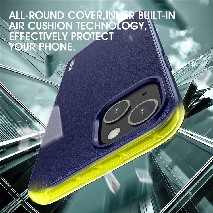 WLONS Defender Series Matte Finish Anti-drop Phone Case PC + TPU Hybrid Cover for iPhone 13 mini 5.4 inch - Blue-5