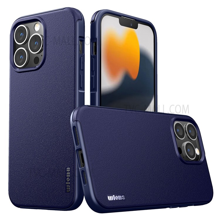 WLONS Defender Series Wear-resistant Matte PC + TPU Combo Phone Case Cover for iPhone 13 Pro 6.1 inch - Blue-1