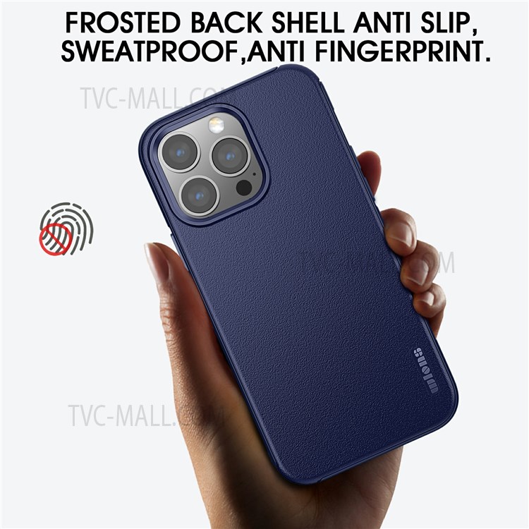 WLONS Defender Series Wear-resistant Matte PC + TPU Combo Phone Case Cover for iPhone 13 Pro 6.1 inch - Blue-4