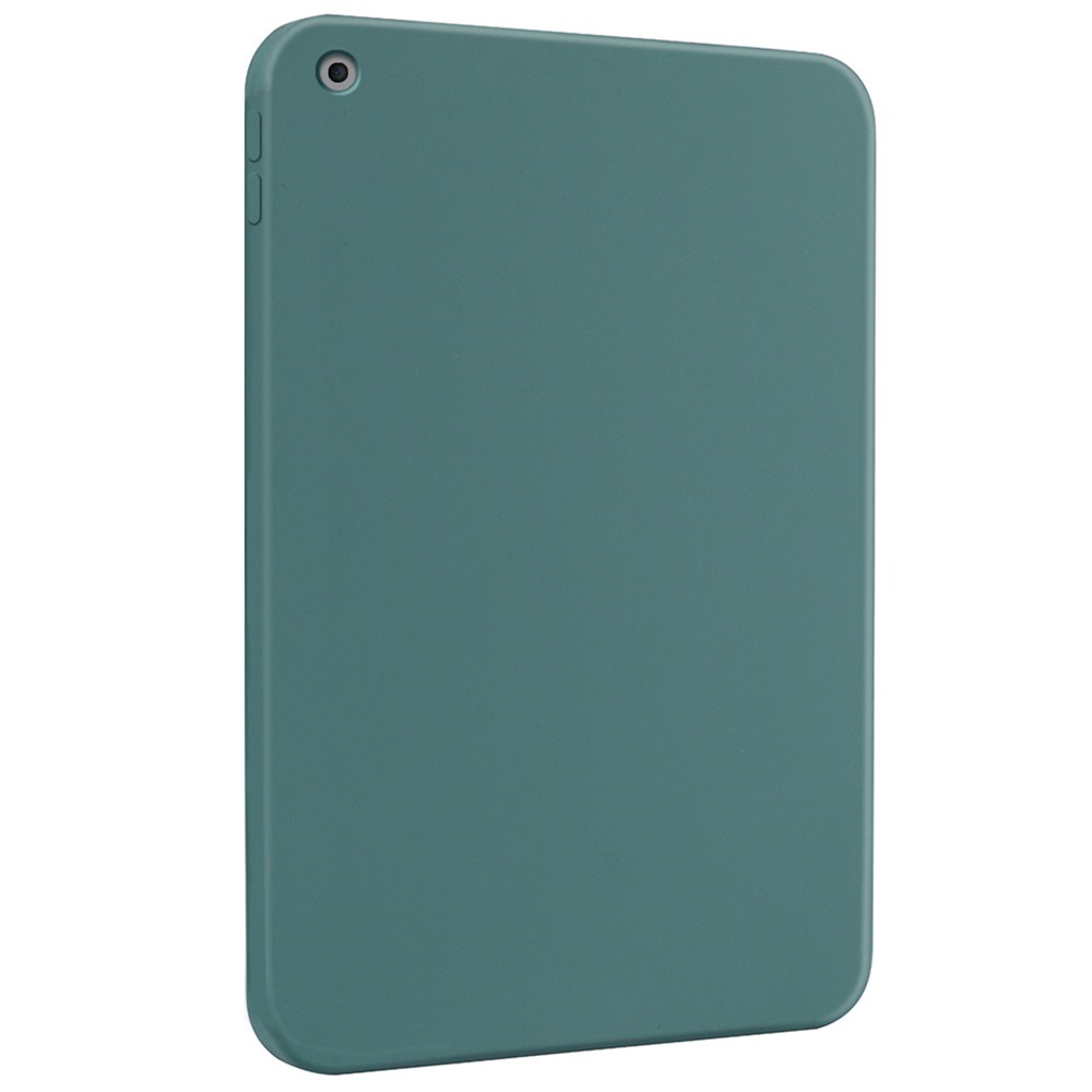 For iPad 10.2 (2021)/(2020)/(2019) Soft Liquid Silicone Bumper Slim Fit Shockproof Protective Phone Case - Green
