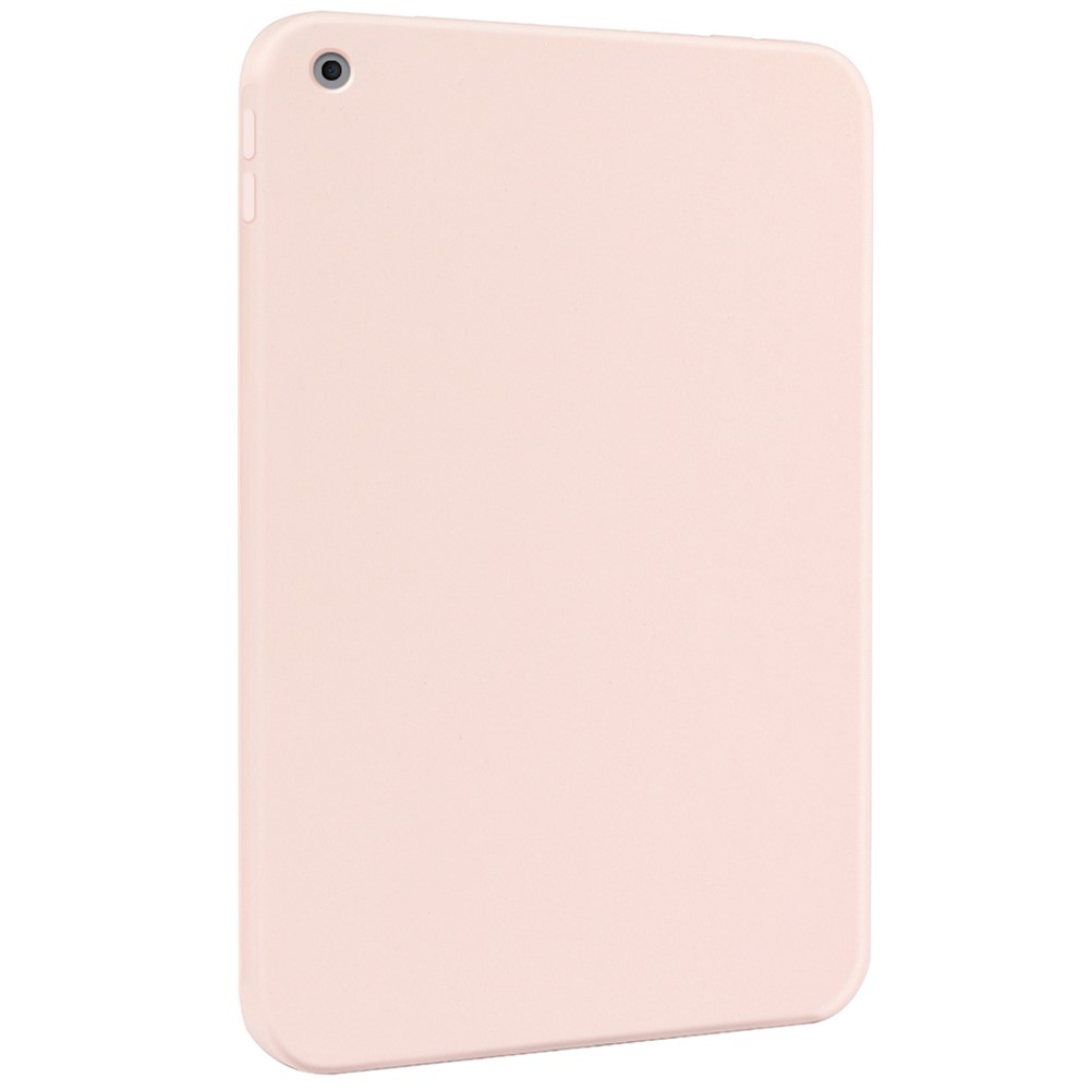 For iPad 10.2 (2021)/(2020)/(2019) Soft Liquid Silicone Bumper Slim Fit Shockproof Protective Phone Case - Pink