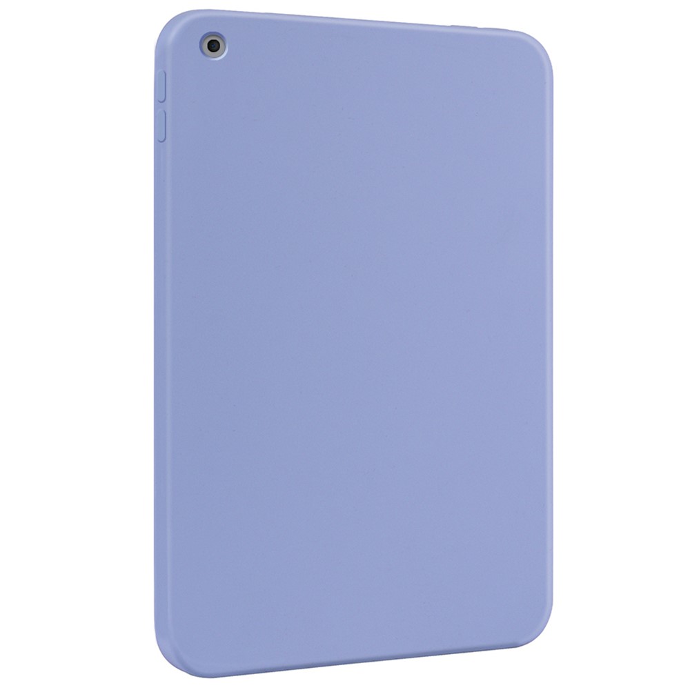 For iPad 10.2 (2021)/(2020)/(2019) Soft Liquid Silicone Bumper Slim Fit Shockproof Protective Phone Case - Sky Blue