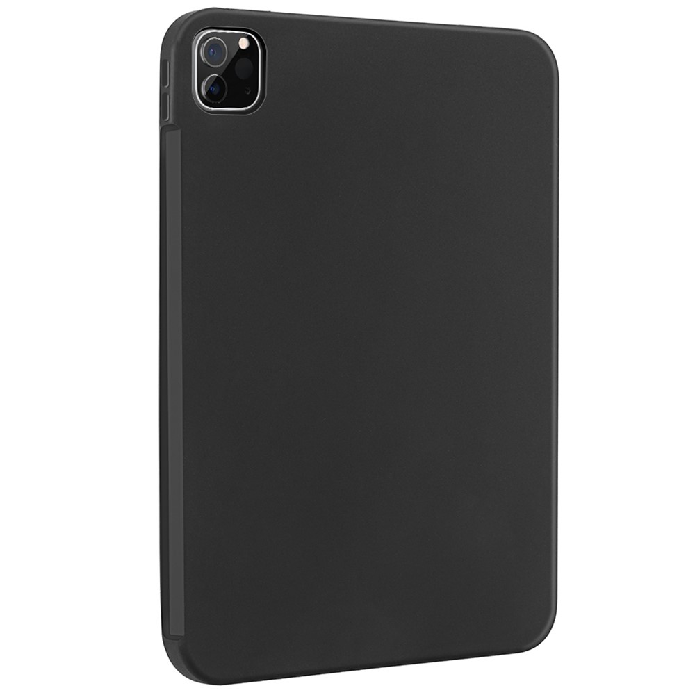 Skin-touch Liquid Silicone Soft Microfiber Lining Drop Protective Case for iPad Pro 11 (2022) / (2021) / (2020) / (2018) - Black