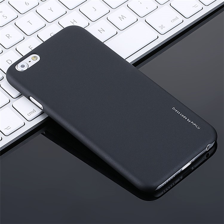 X-LEVEL Slim Rubber Coating PC Hard Case for iPhone 6s 6 - Black-2