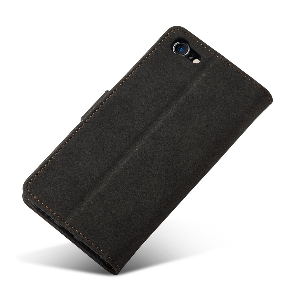 Well-protected Matte Flip PU Leather RFID Blocking Wallet Design Phone Case with Stand for iPhone 7/8 4.7 inch/SE (2nd Generation) - Black-6