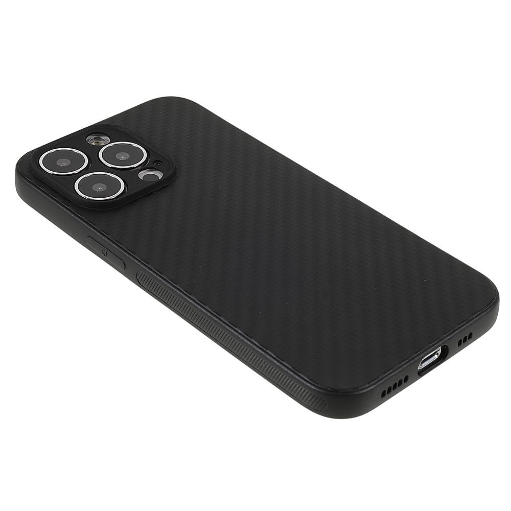 Smartphone Cover Shell Carbon Fiber Texture Flexible TPU Phone Case for iPhone 13 Pro Max 6.7 inch-4