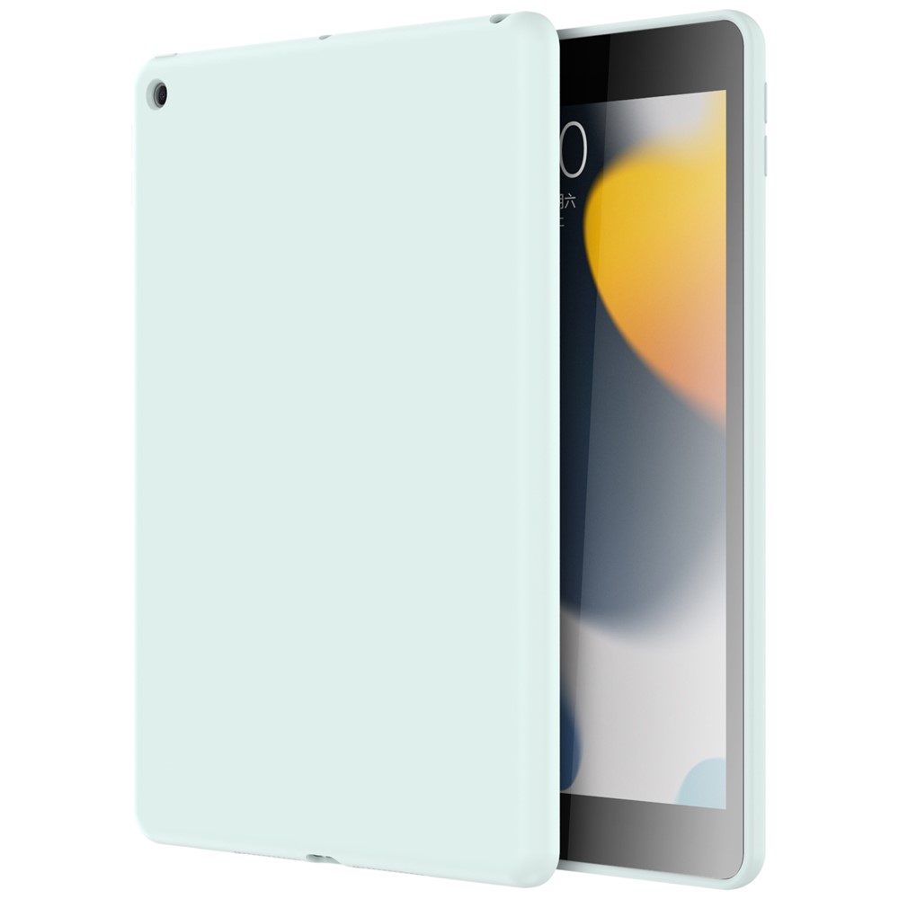 MUTURAL Liquid Silicone + PC Anti-drop Protective Tablet Case Cover for iPad 10.2 (2020)/(2019) - Sky Blue
