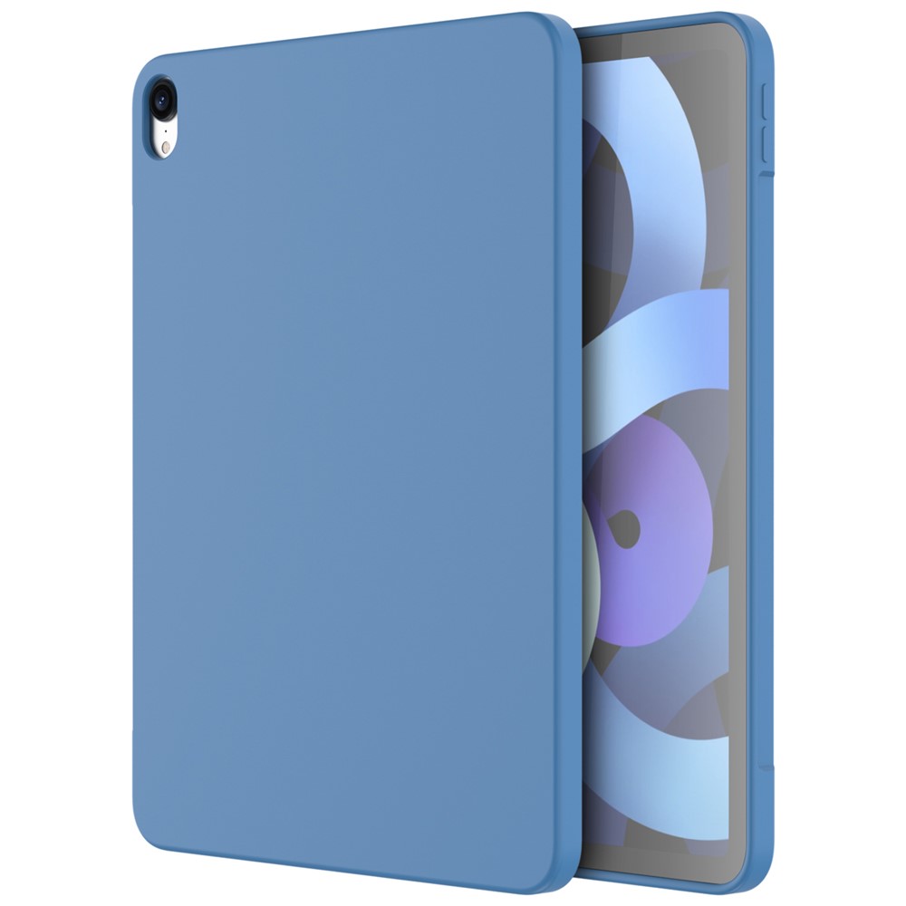 Silicone Líquido Resistente a Gota Mutural+pc Microfiber Revestimento de Protetor Tabet Casa Tape Para Ipad Air (2020)/air (2022) - Bebê Azul