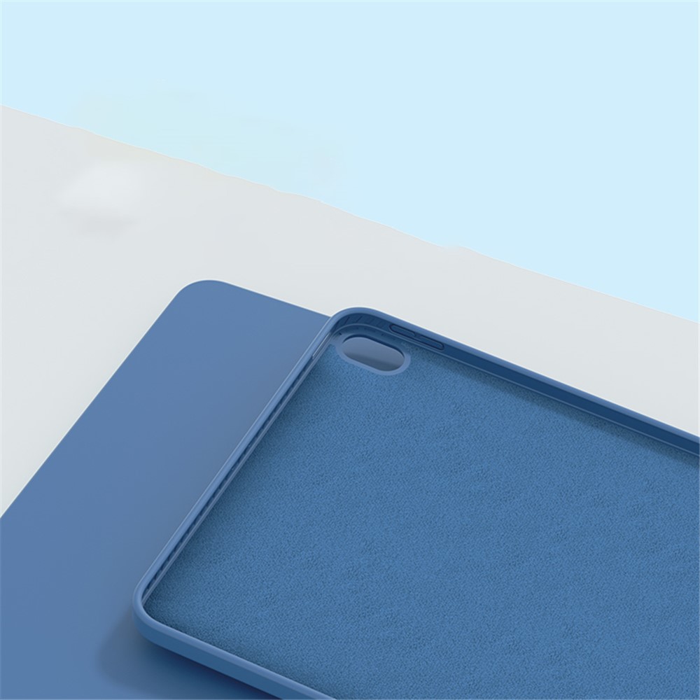 Silicone Líquido Resistente a Gota Mutural+pc Microfiber Revestimento de Protetor Tabet Casa Tape Para Ipad Air (2020)/air (2022) - Bebê Azul