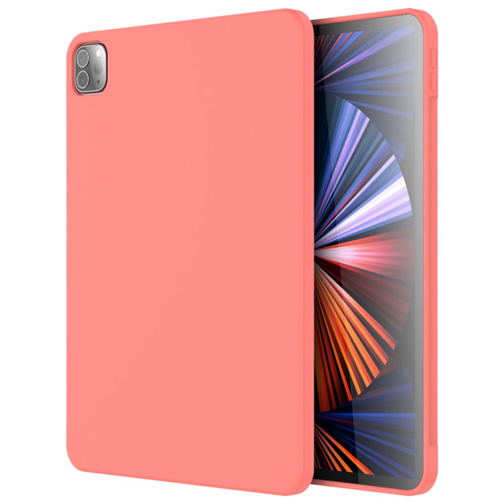 MUTURAL Solid Color Shockproof Microfiber Lining Liquid Silicone+PC Protective Tablet Case Cover for iPad Pro 11 (2022) / (2021) / (2020) - Orange