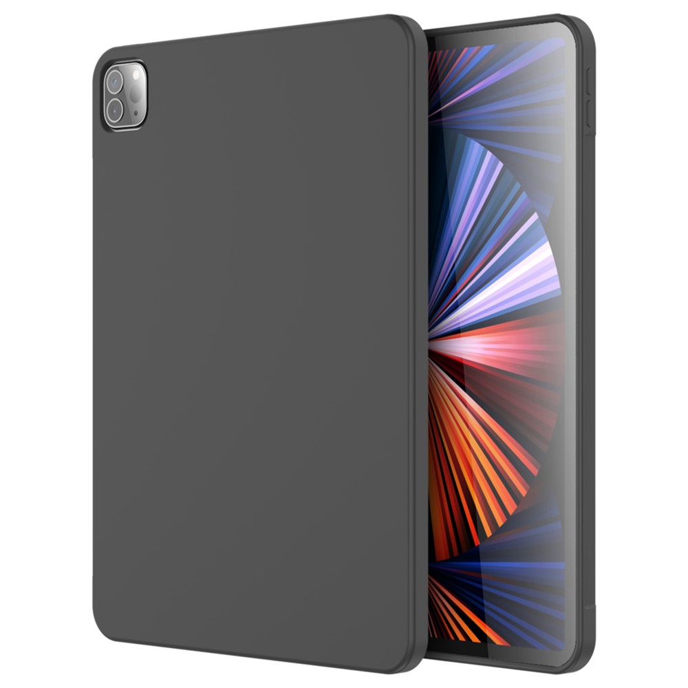 MUTURAL Microfiber Lining Liquid Silicone+PC Protective Tablet Case Cover for iPad Pro 12.9 (2022) / (2021) / (2020) / (2021) / (2022) - Black