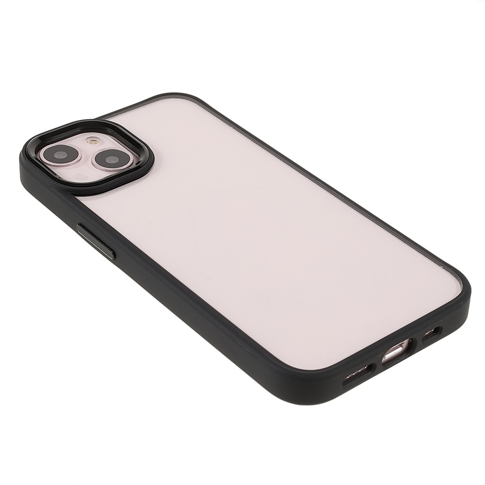 Metal Camera Lens Frame Anti-scratch Acrylic + TPU Cover Phone Case for iPhone 13 6.1 inch - Black-4