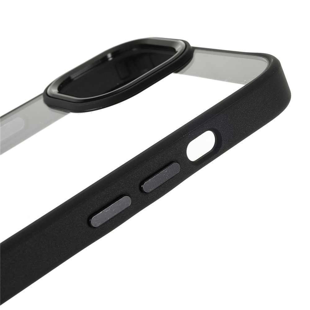 Metal Camera Lens Frame Anti-scratch Acrylic + TPU Cover Phone Case for iPhone 13 6.1 inch - Black-8