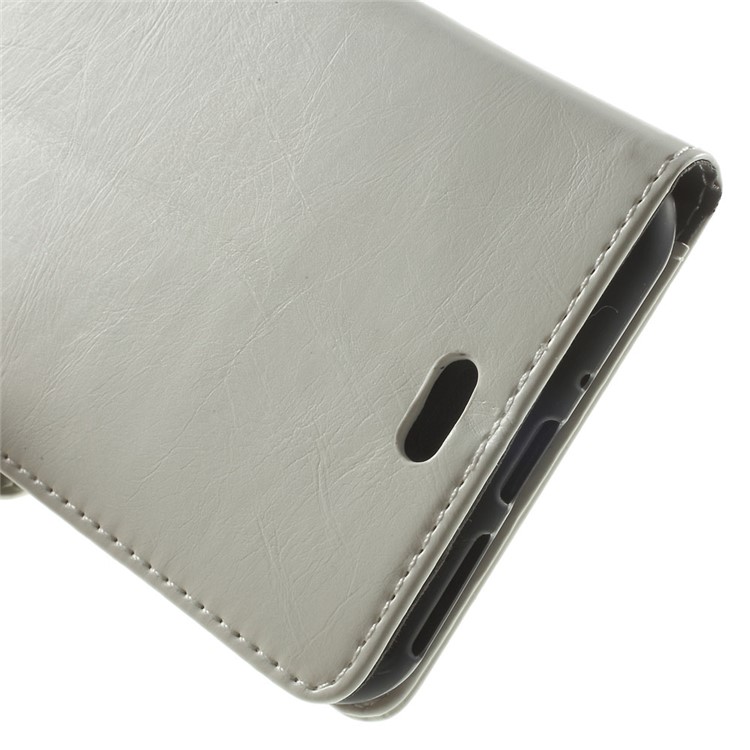Oil Wax Wallet Leather Protection Cover for iPhone 8 Plus / 7 Plus 5.5 inch - White-7