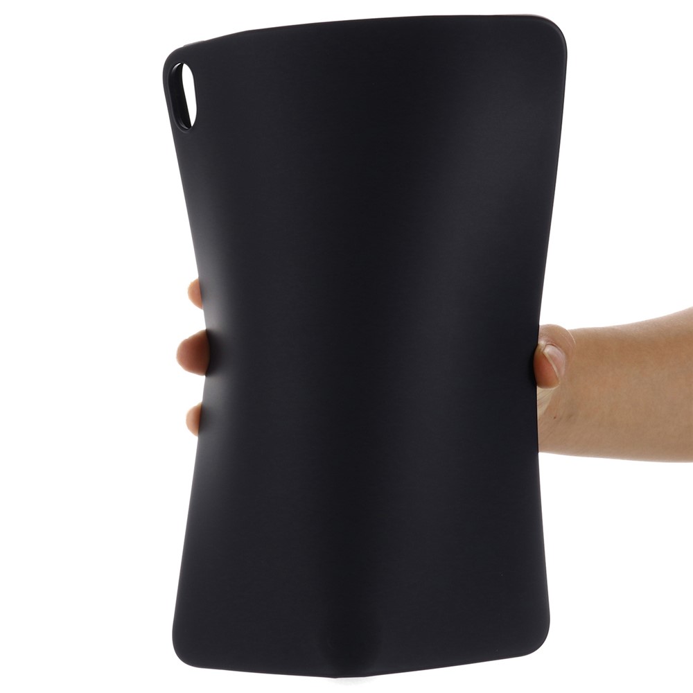 Microfiber Lining Liquid Silicone Shockproof Tablet Case Anti-fall Slim Light Protective Cover for iPad mini (2021) - Black-7