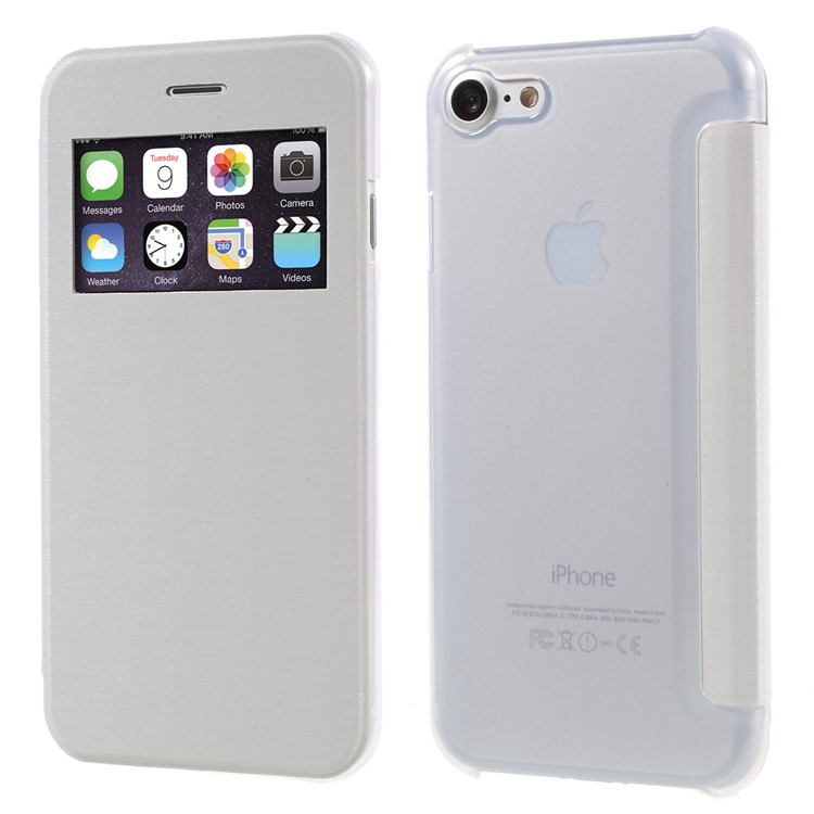 

Кожаная Кожаная Кожаная Крышка Для Iphone 7 4.7 Inch - Белый
