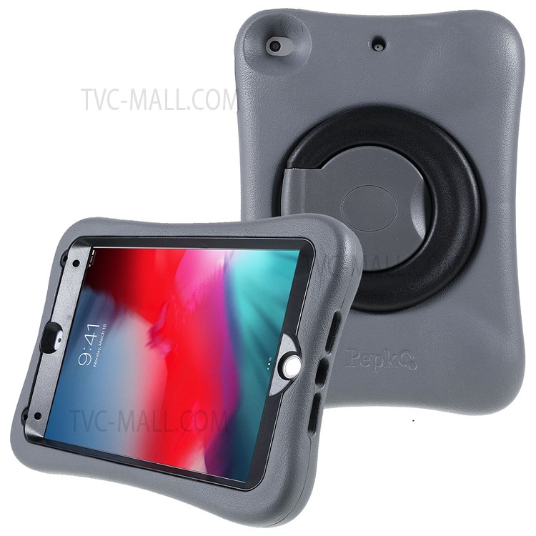 PEPKOO EVA Drop-proof Anti-scratch Protective Case with 360 Degree Rotary Kickstand for iPad mini 4 / mini (2019) 7.9 inch - Black-1
