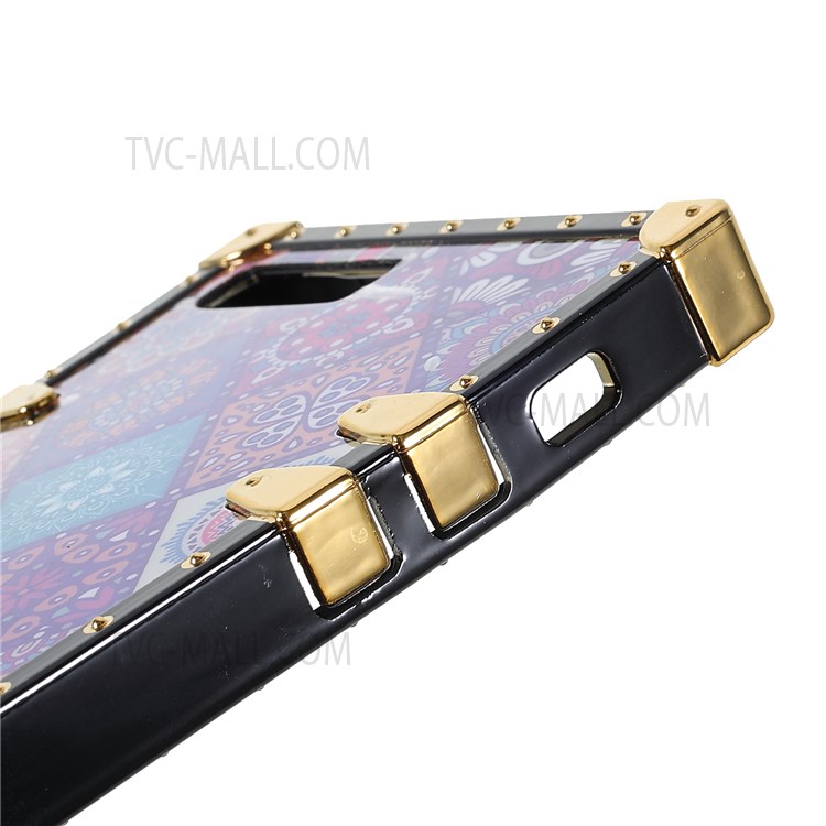 TPU Phone Case Anti-scratch Ethnic Pattern Printing Electroplating Buckles Cover for iPhone 7 Plus / 8 Plus 5.5 inch - National Style-8
