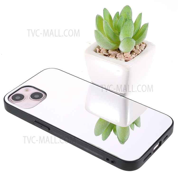 ROAR Mirror Surface Stylish PC + TPU + Tempered Glass Hybrid Case for iPhone 13 6.1 inch-6